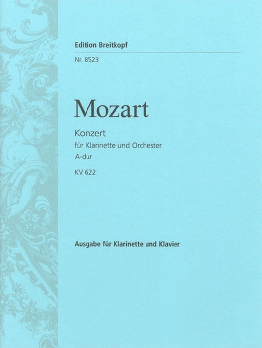Concerto K 622 A clarinet In A Piano Book