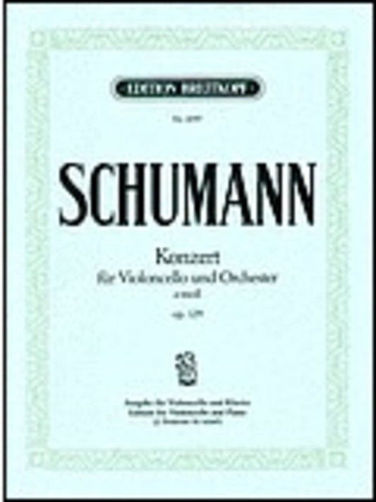 Schumann - Concerto Op 129 A Min Cello/Piano (Softcover Book)