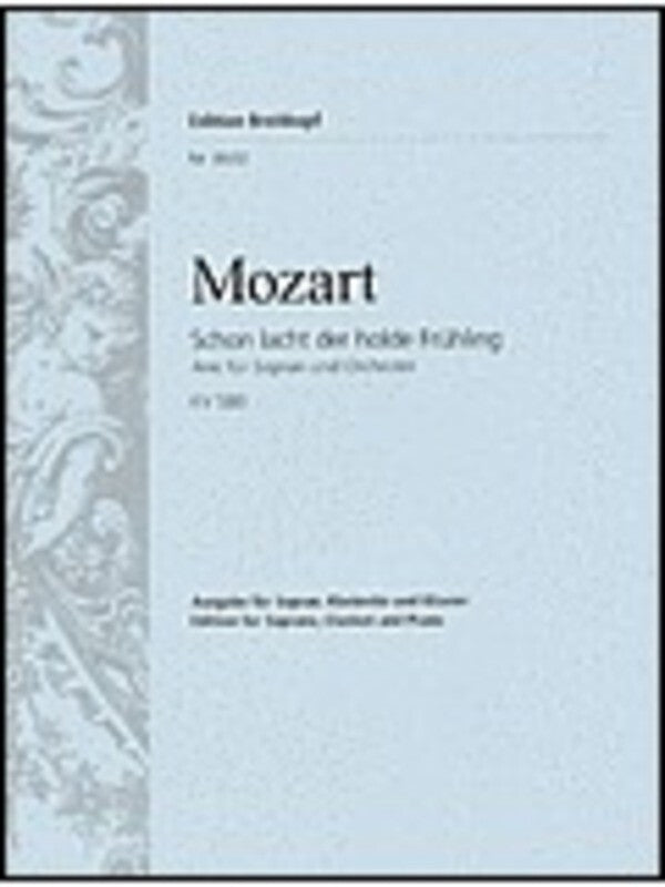 Schon Lacht Der Holde Fruhling Sop/clarinet/Piano Book