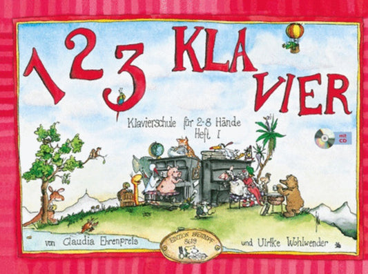 123 Klavier Spielheft 1 Book/CD In German