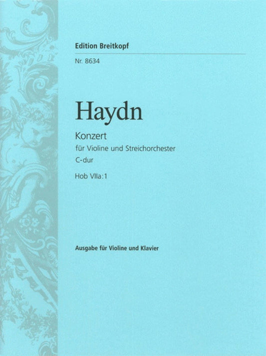 Concerto No 1 Hob 7A No 1 C Violin/Piano Book