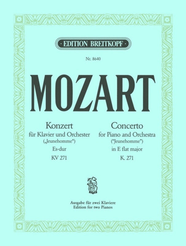 Concerto No 9 E Flat K 271 2 Piano 4 Hand Book