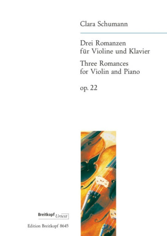 Romances 3 Op 22 Violin Piano Urtext Book