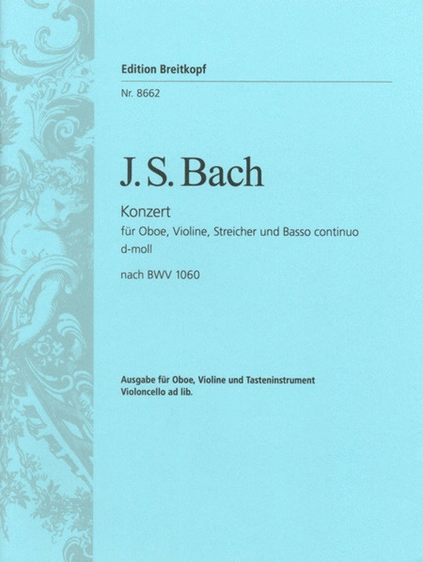 Concerto Bwv 1060 D Min Oboe Violin Piano Book