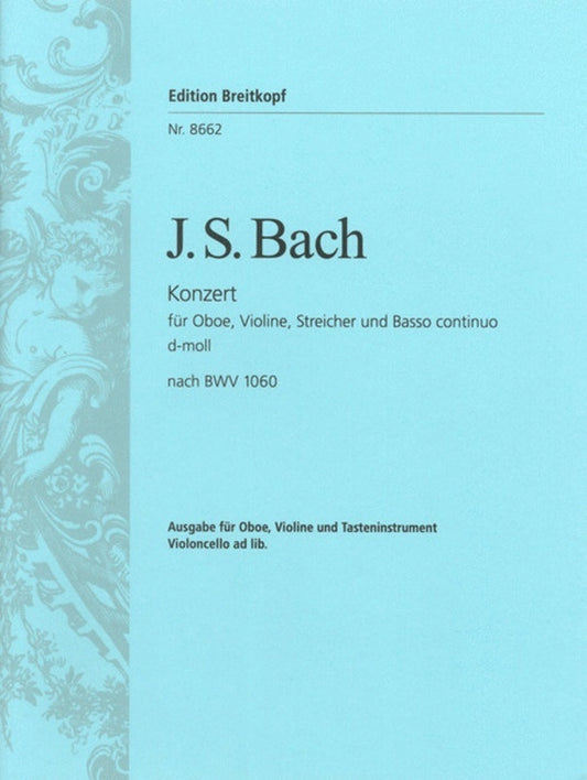 Concerto Bwv 1060 D Min Oboe Violin Piano Book