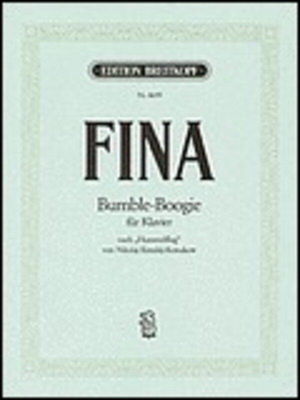 Bumble Boogie for Piano by Jack Fina, Breitkopf & Härtel, 8 Pages, SMP Level 7-8
