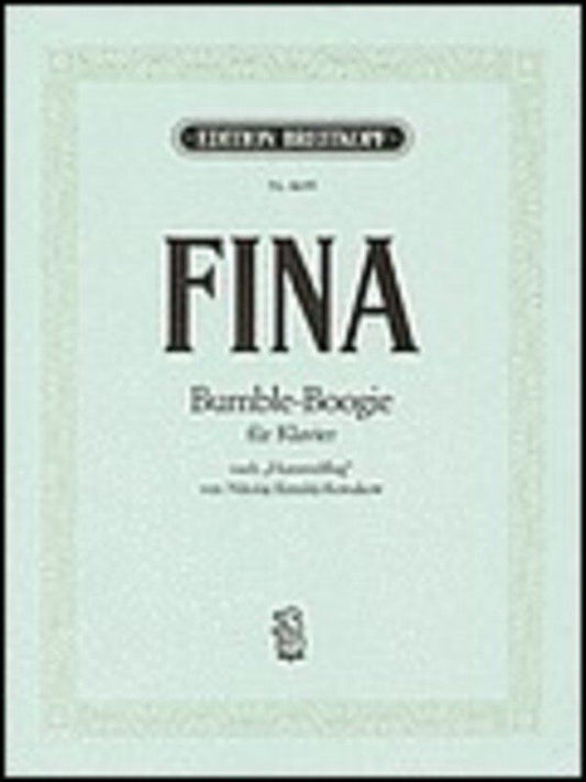 Bumble Boogie for Piano by Jack Fina, Breitkopf & Härtel, 8 Pages, SMP Level 7-8