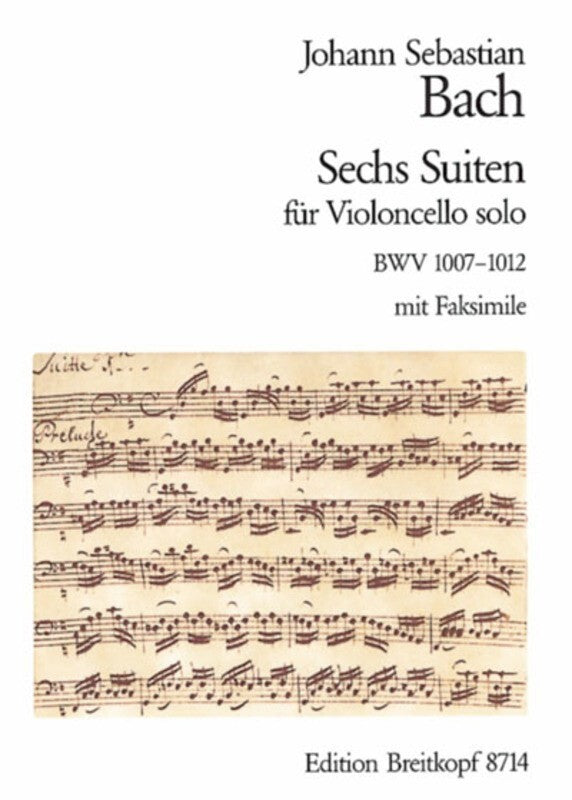 Suites 6 Bwv 1007 To 1012 Arr Beisswenger