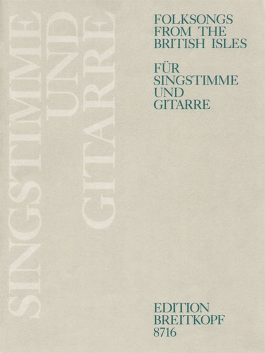 Folksongs From The British Isles High Med Guitar Book