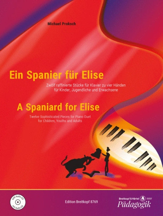 Spaniard For Elise Book/CD Piano Duet Book
