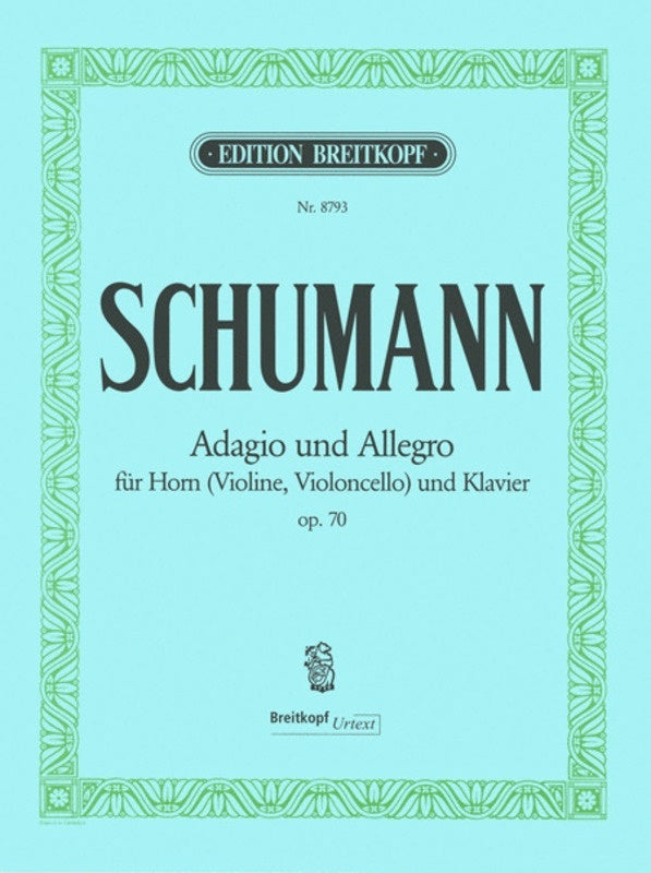 Adagio And Allegro Op 70 French Horn/Piano (Or Violin Vc) Book