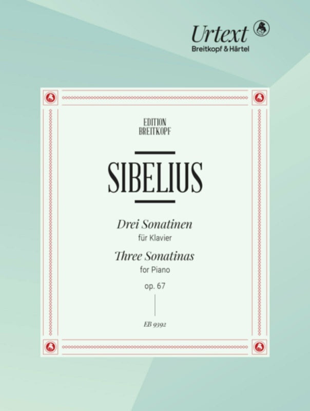 Sibelius - 3 Sonatinas Op 67 For Piano Softcover Book (Piano)