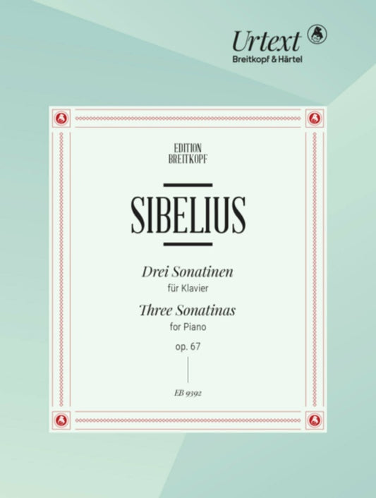 Sibelius - 3 Sonatinas Op 67 For Piano Softcover Book (Piano)