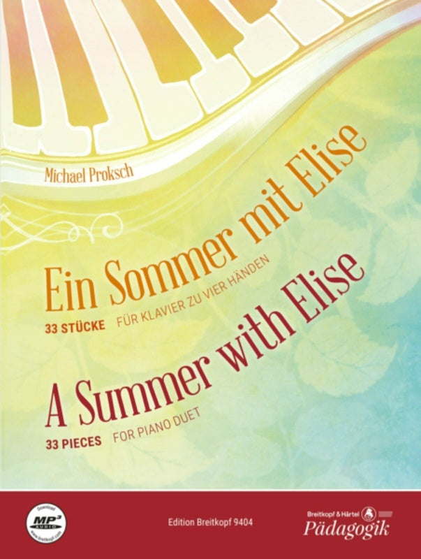 Proksch - A Summer With Elise 33 Pieces For Piano Duet Softcover Book (Piano)
