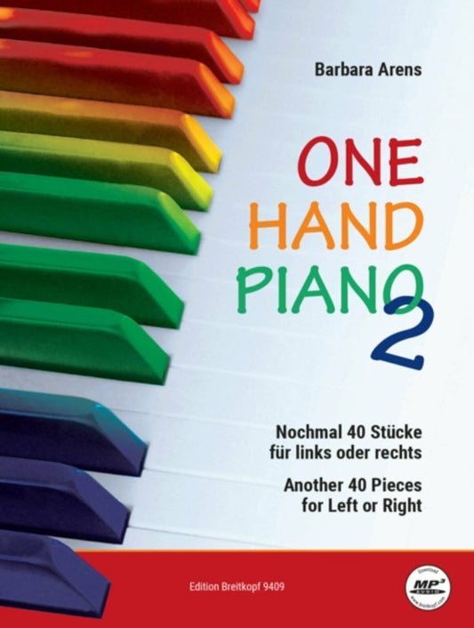 Arens - One Hand Piano 2 Another 40 Pieces For Left Or Right Sftcvr/Online Audio (Piano)