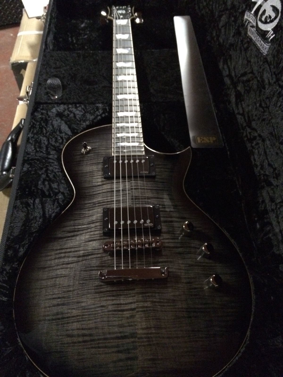 ESP 40th Anniversary Eclipse See Thru Black Sunburst — view 5
