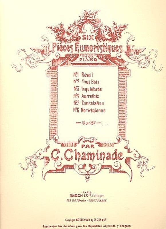 Pieces Humoristiques Op 87 Piano Book