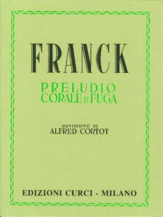 Prelude Chorale And Fugue Ed Cortot (Softcover Book)