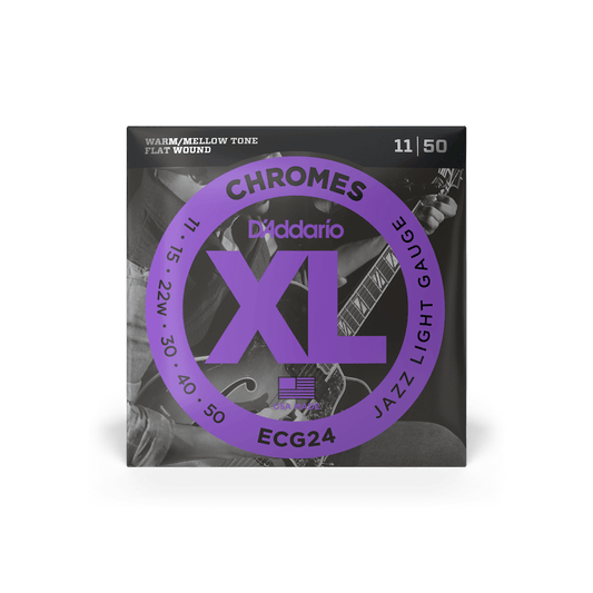D'Addario ECG-24 11-50 Light Chromes Flatwound Daddario