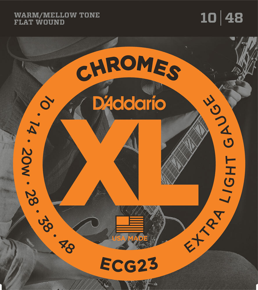D'Addario Chromes Flatwound Electric Guitar String Set 11/50 for Jazz, R&B, Rockabilly, Pop — view 3