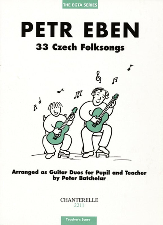 Czech Folksongs 33 Guitar Duos Teacher Score/Parts (Softcover Book)