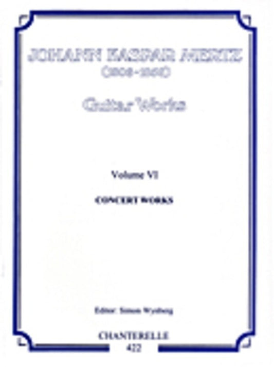 Mertz - Guitar Works Book 6 Concert Works (Softcover Book)