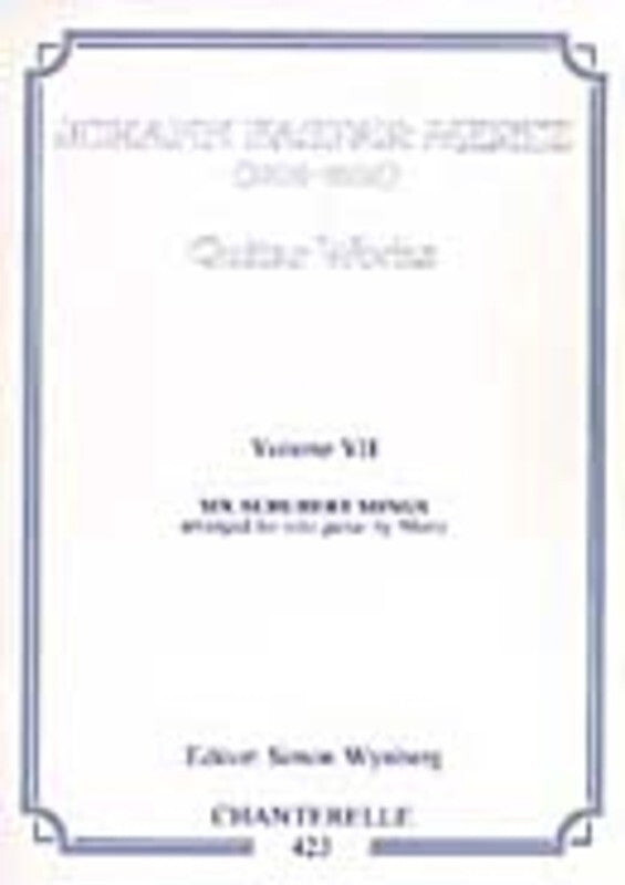 Mertz - Guitar Works Vol 7 Six Schubert Songs (Softcover Book)
