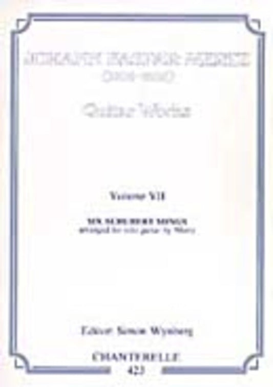 Mertz - Guitar Works Vol 7 Six Schubert Songs (Softcover Book)