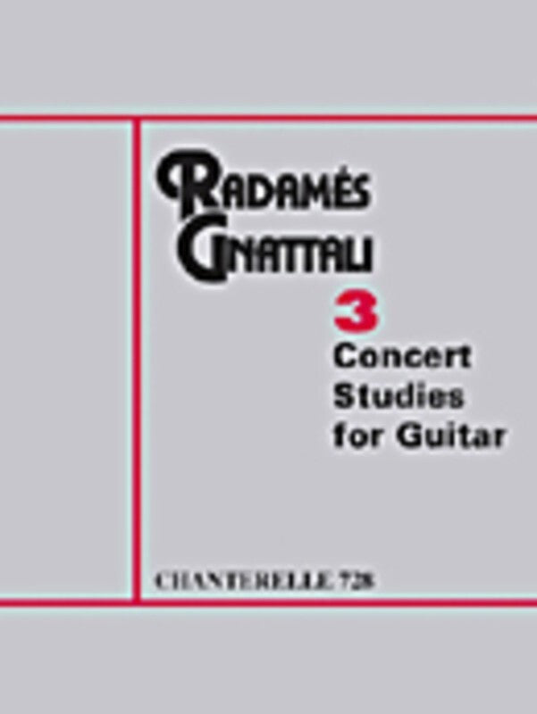 Gnattali - 3 Concert Studies 3 For Guitar (Softcover Book)