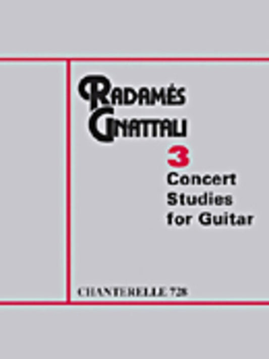 Gnattali - 3 Concert Studies 3 For Guitar (Softcover Book)