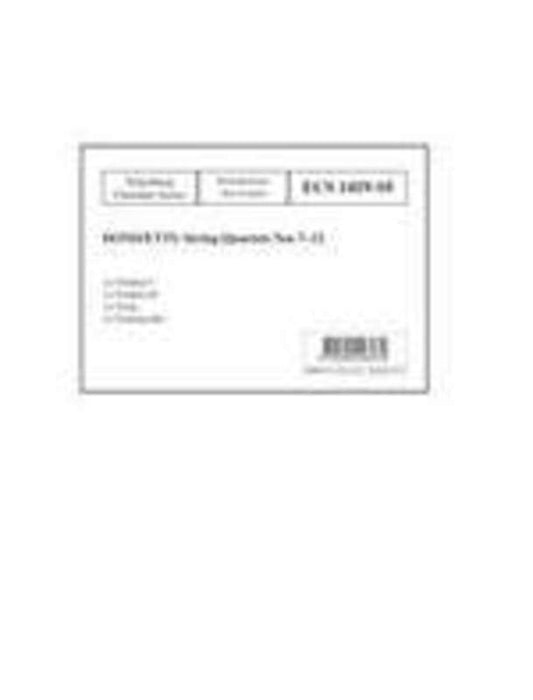 String Quartets Nos 7 - 12 Set Of Parts Book