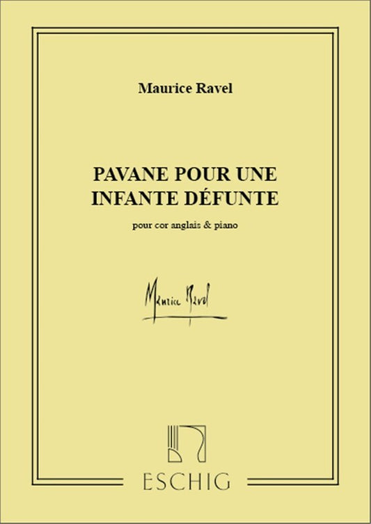 Ravel - Pavane Pour Une Infante Defunte Cor Anglais/Piano (Softcover Book)