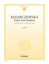 Badarzewska - The Virgin's Prayer for Piano, Schott Music, 4 Pages