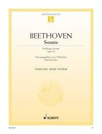 Beethoven Sonata F Major Op. 24 (Spring) for Violin/Piano, Schott Music, 32 Pages