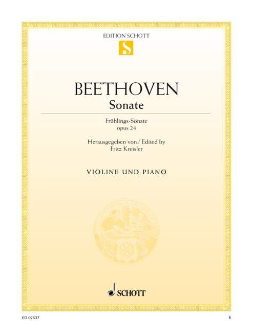 Violin Sonata in F Major Op 24 - Spring for Violin and Piano Sheet Music