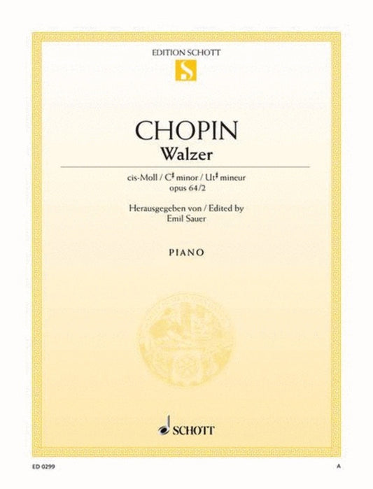 Waltz Op 64 No 2 C Sharp Min Book