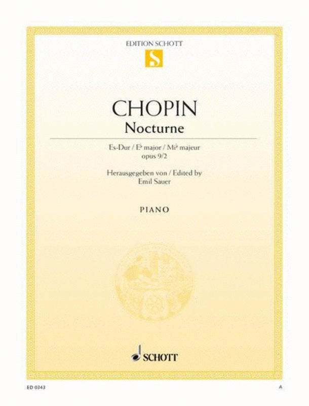Nocturne Op 9 No 2 E Flat