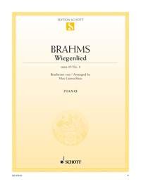Brahms - Wiegenlied Op 49 No 4 (Lullaby) For Piano