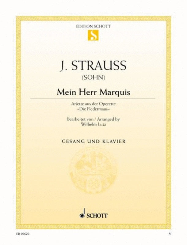 Mein Herr Marquis Col Sop/Piano Book