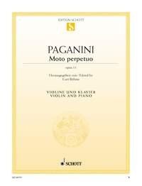 Paganini - Moto Perpetuo Op. 11 for Violin and Piano, 16 Pages, Schott Music