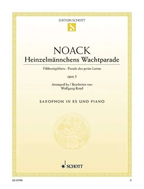 Noack - Flibbertigibbets Op. 5 for Alto Saxophone/Piano