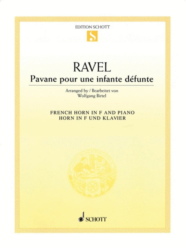 Pavane Pour Une Infante Defunte French Horn/Piano Book