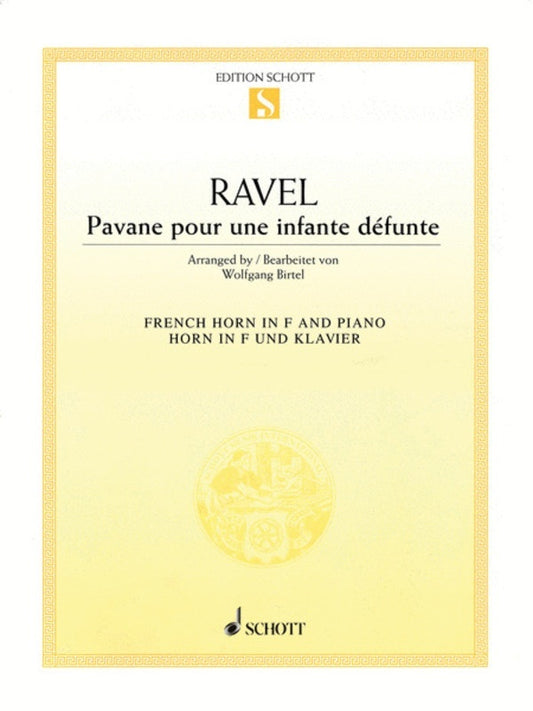 Pavane Pour Une Infante Defunte French Horn/Piano Book