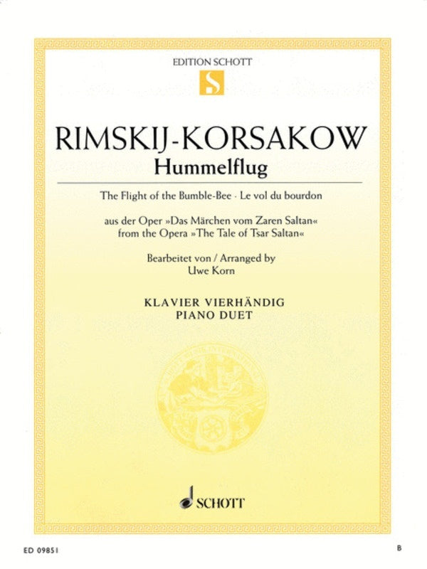Flight Of The Bumble Bee Arr Korn Piano Duet Book