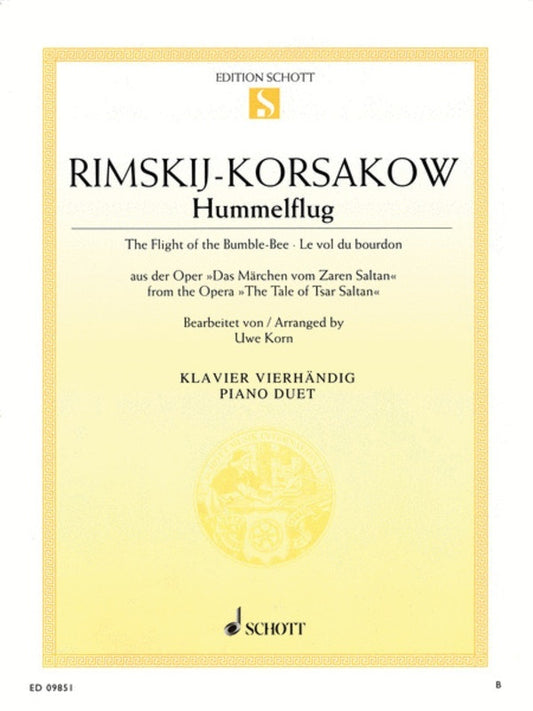 Flight Of The Bumble Bee Arr Korn Piano Duet Book