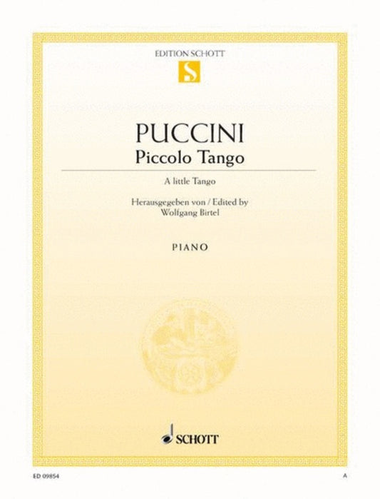 Puccini - Piccolo Tango For Piano (Sheet Music) Book