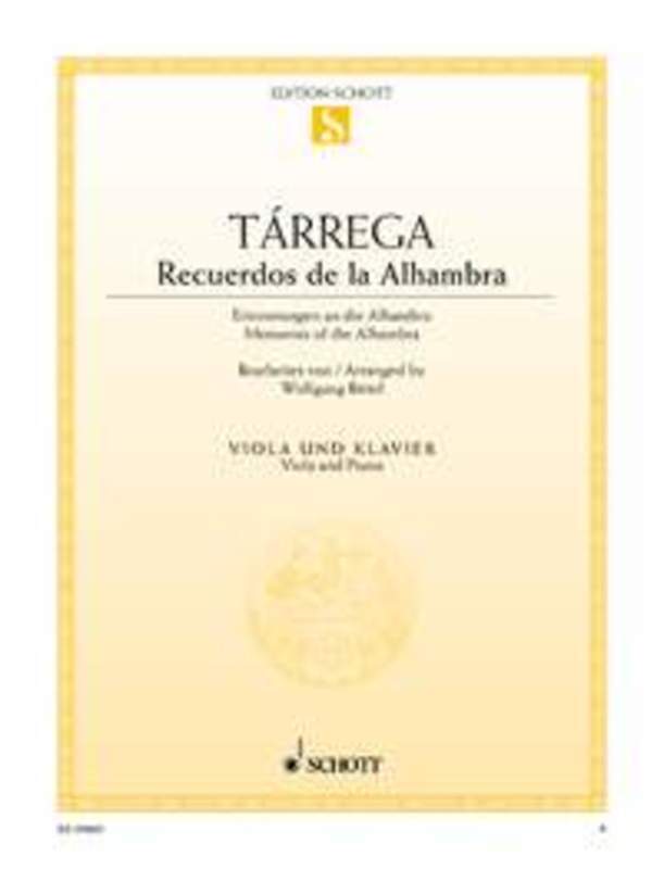 Recuerdos De La Alhambra Oboe Piano Book