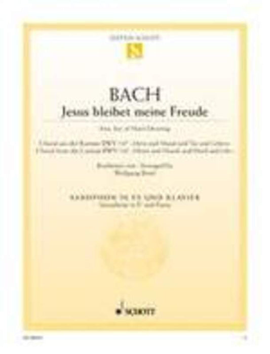 Jesu Joy Of Mans Desiring Alto Sax/Piano Book