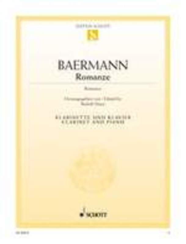 Baermann - Romance Clarinet/Piano (Softcover Book)