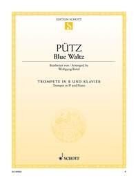 Blue Waltz for Trumpet and Piano by Eduard Puetz, 6 Pages, Schott Music